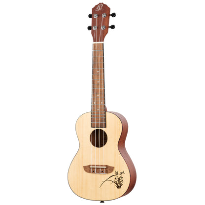 ORTEGA Bonfire Series Concert Ukulele 4 String - Spruce/Sapele Natural