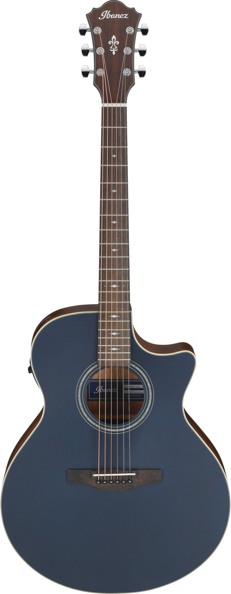 IBANEZ AE Acoustic Guitar 6-String - Dark Tide Blue Flat