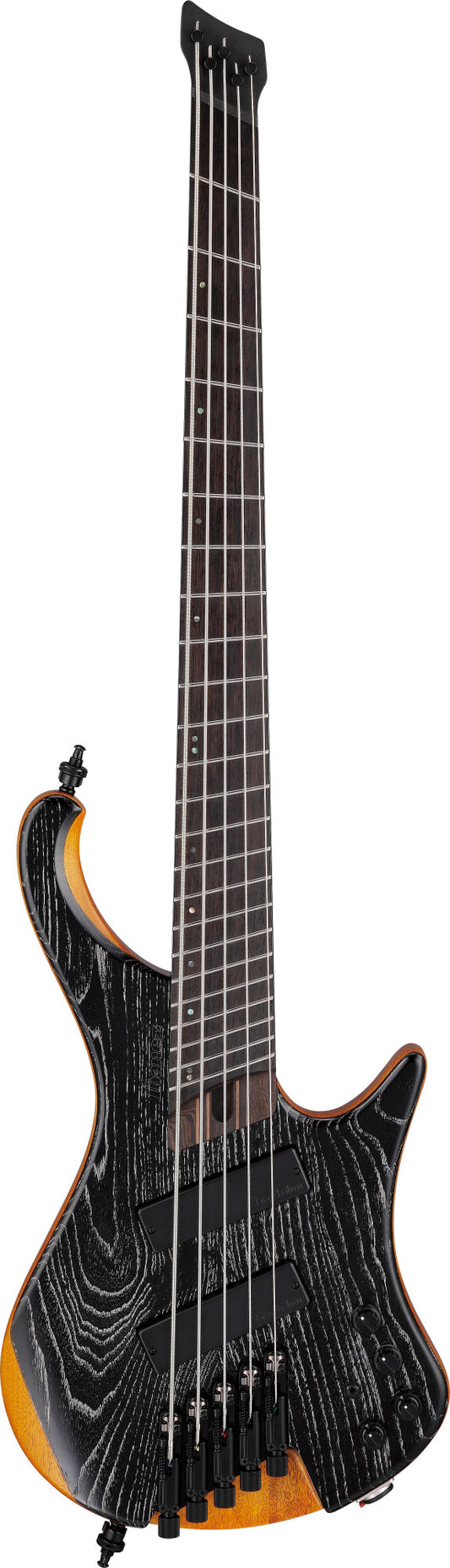 IBANEZ Bass Workshop EHB Electric Bass 5-String Multi Scale - Silver Wave Black Low Gloss + Gig Bag