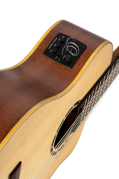 ORTEGA Family Series Pro Konzertgitarre 7 String - Massive Fichte / Sapele Natur + Bag