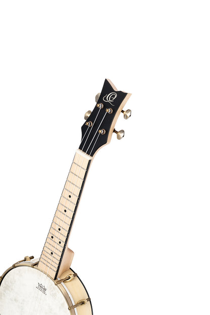 ORTEGA Banjolele Serie Konzert Ukulele 4 String Lefty - Maple Natural + Bag