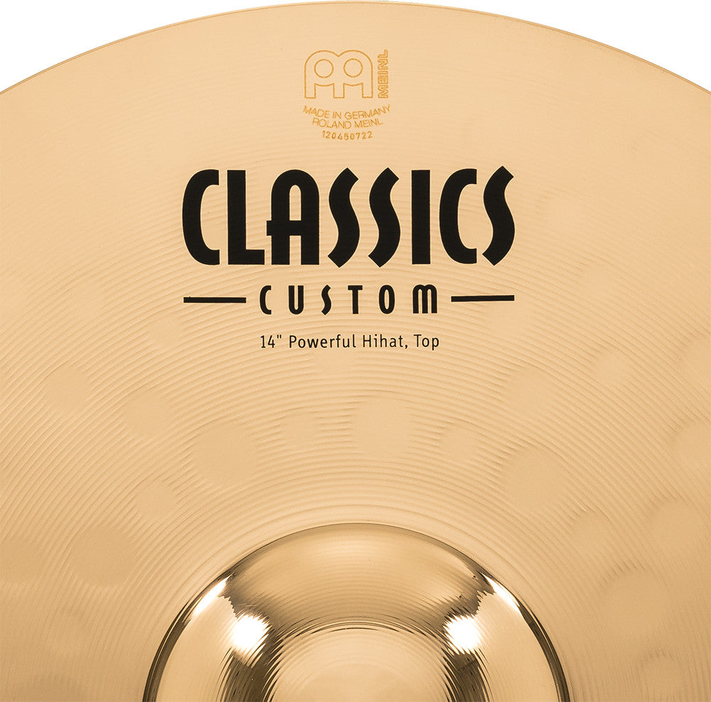 MEINL Cymbals Classic Custom Brilliant Powerful Hihat - 14"