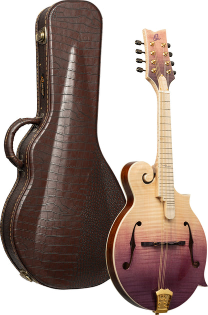 ORTEGA Americana Series F-Style Mandoline + Croco Leder Koffer