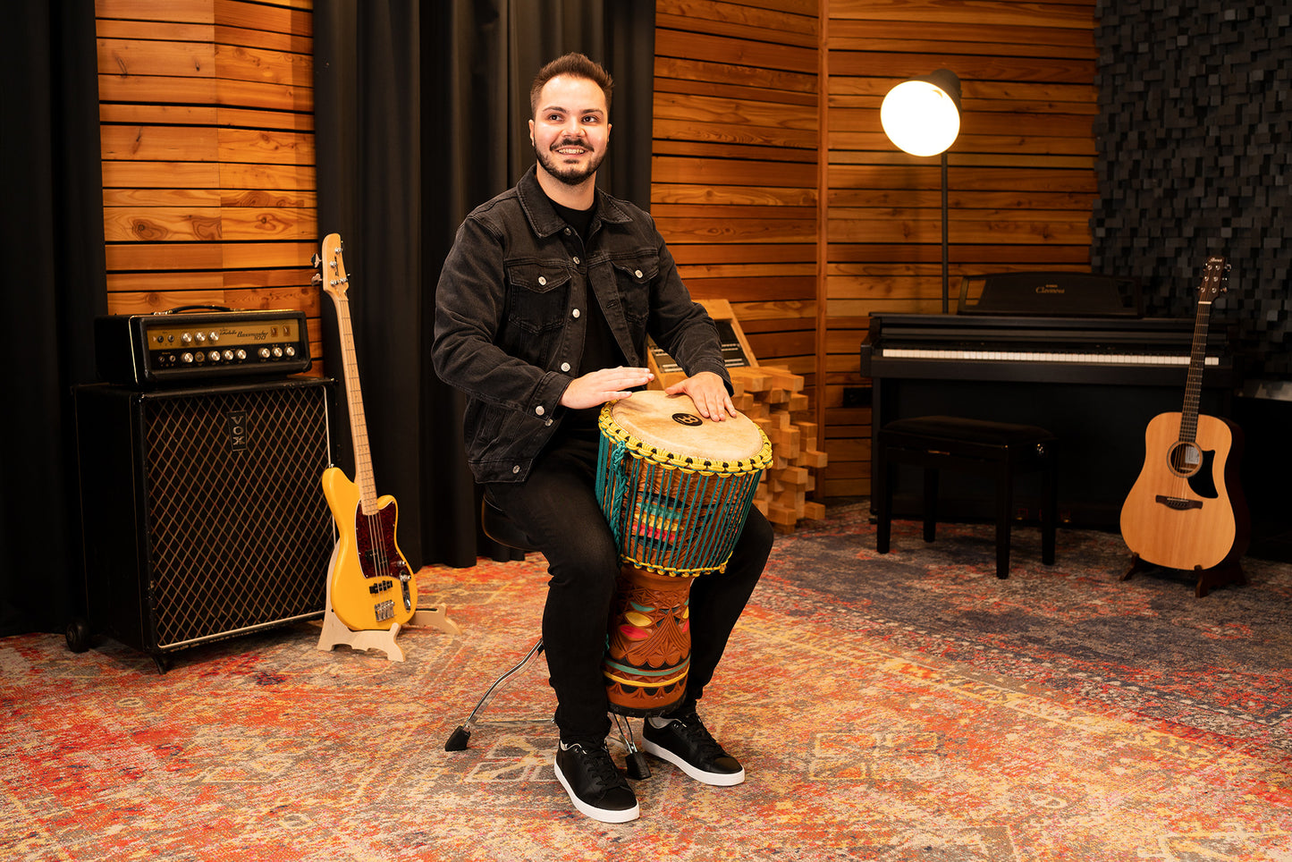 MEINL Percussion Artisan Edition Tongo Carved Djembe - 12”
