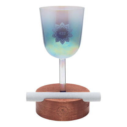 MEINL Sonic Energy Wooden Holder für Essence Crystal Singing Bowls & Crystal Tuning Forks, Groß