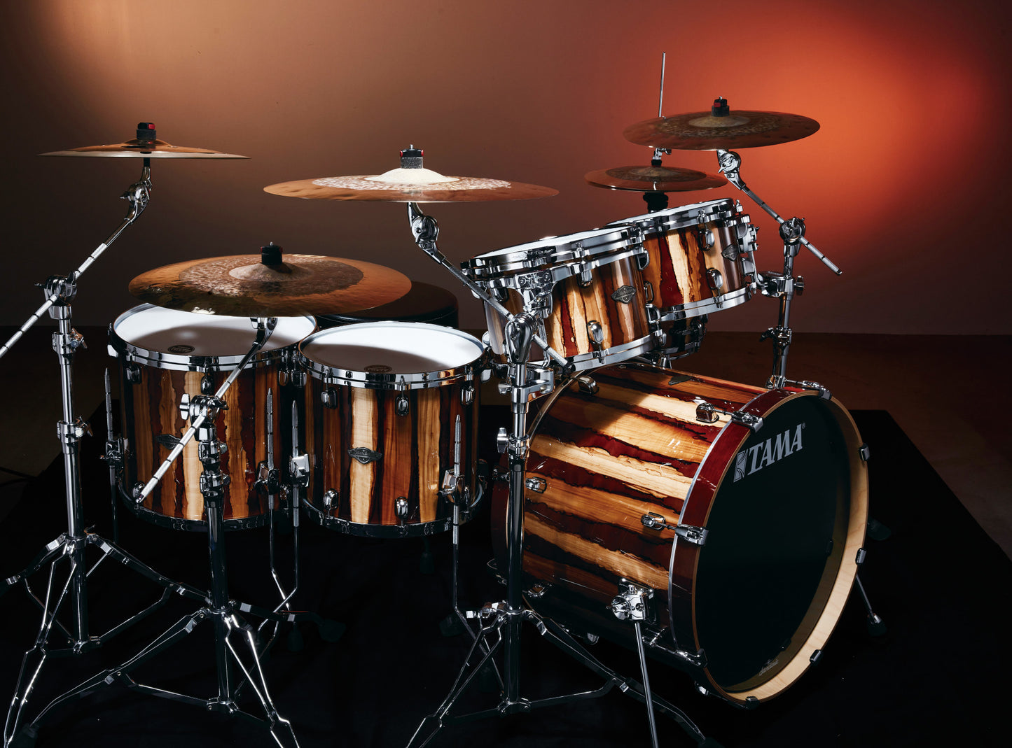 TAMA Starclassic Performer Shell Kit 5 teilig - Caramel Aurora/Chrom HW