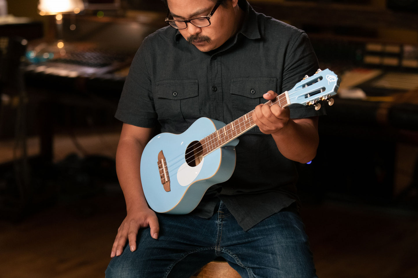 ORTEGA Gaucho Serie Ukulele 4 String - Sky Blue + Bag
