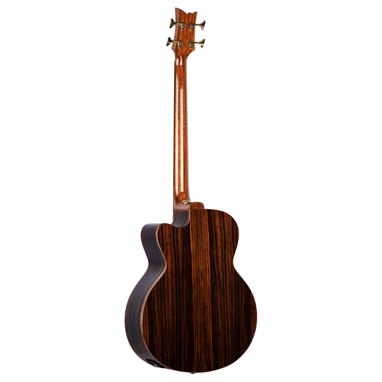 ORTEGA The Private Room Medium Scale Acoustic Bass 4 String - Spruce / Striped Ebony Natural + Bag