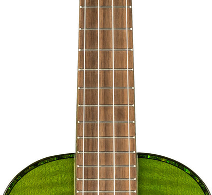 ORTEGA Prism Serie Tenor Ukulele 4 String - Flamed Maple Ivy Fade + Bag