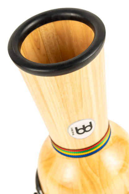 MEINL Percussion Floatune Series Djembe 12" - Zebra Finished Ash Matte