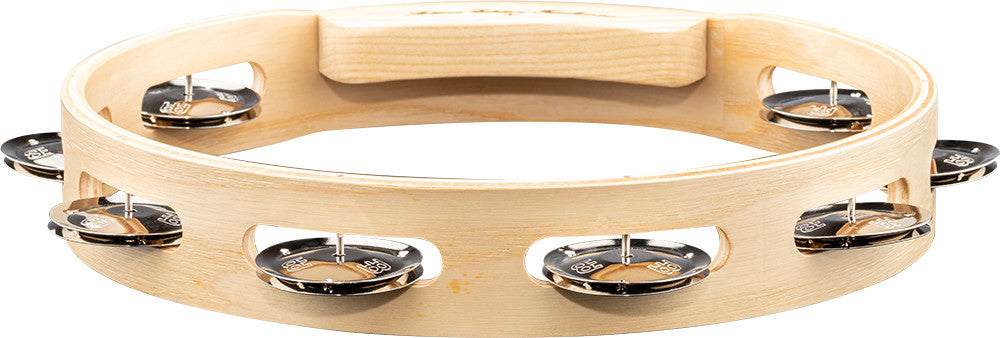 MEINL Percussion Artisan Edition Series Single-Row Wood Tambourine - 10"
