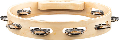 MEINL Percussion Artisan Edition Series Single-Row Wood Tambourine - 10"