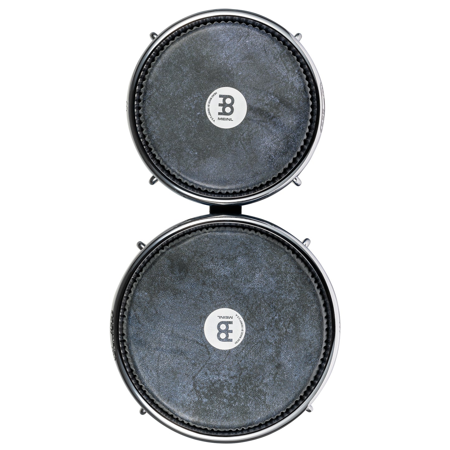 MEINL Percussion Artist Series Bongo William "Kachiro" Thompson, REMO® Black Calfskin Skyndeep Heads - 7" & 8 1/2" Electric Sky