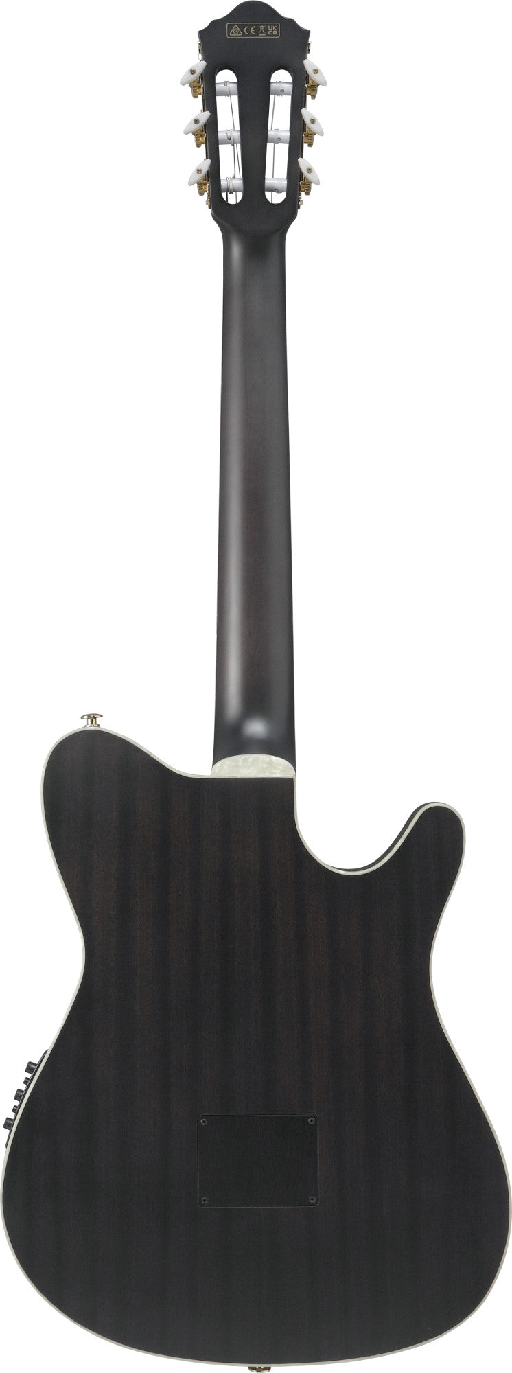 IBANEZ Tim Henson Signature Nylon String Guitar 6-String Lefty - Transparent Black Flat