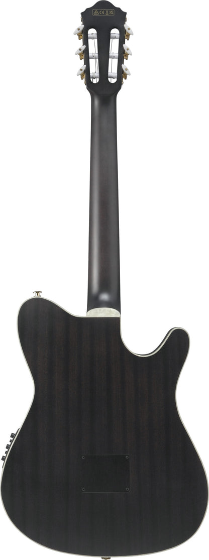 IBANEZ Tim Henson Signature Nylon String Guitar 6-String Lefty - Transparent Black Flat