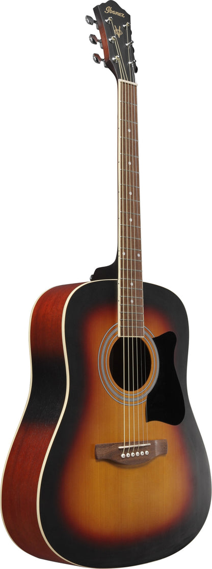 IBANEZ Jampack Acoustic Guitar Set 6-String - Open Pore Vintage Sunburst + Gig Bag, Strap, Tuner & Picks