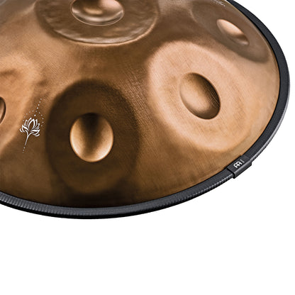 MEINL Sonic Energy Sensory Handpan, Stainless Steel, E La Sirena, 10 Notes, 432 Hz, Vintage copper, Engraved design