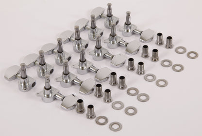 IBANEZ Akustikgitarre Mechanik Set - 6 x links/6 x rechts - chrom - Auslaufmodell & nur Lagerbestand Ersatzmodell 2MG0020L/2MG0020R-CH