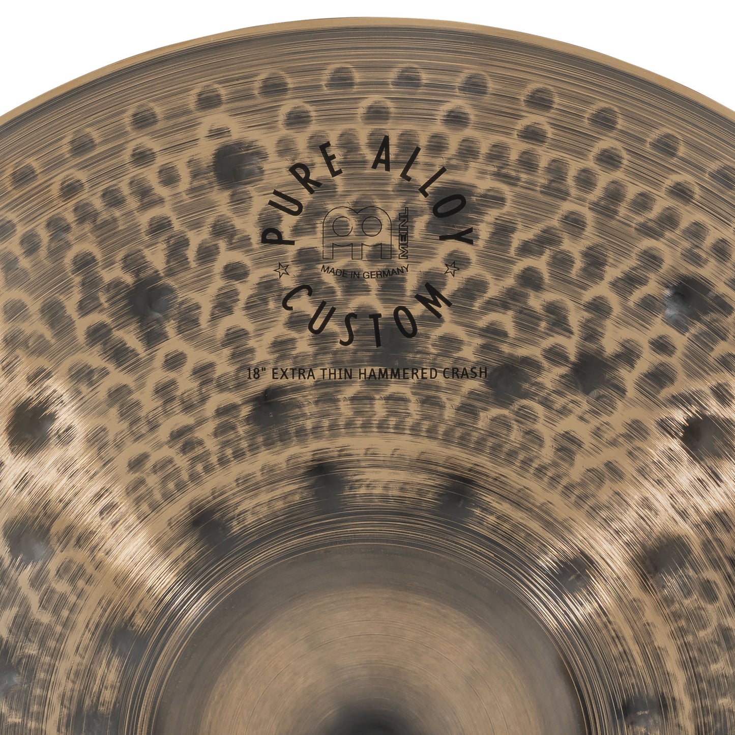 MEINL Cymbals Pure Alloy Custom Extra Thin Hammered Crash - 18"