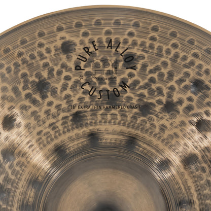 MEINL Cymbals Pure Alloy Custom Extra Thin Hammered Crash - 18"