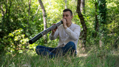 Meinl Sonic Energy Bambus Didgeridoo - Gepunktet/Schwarz
