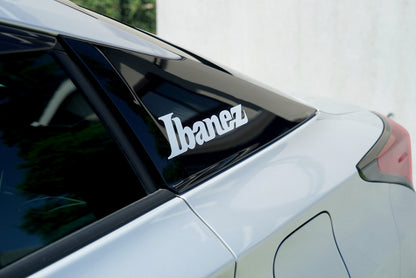 IBANEZ Sticker White Logo 230 mm x 56 mm