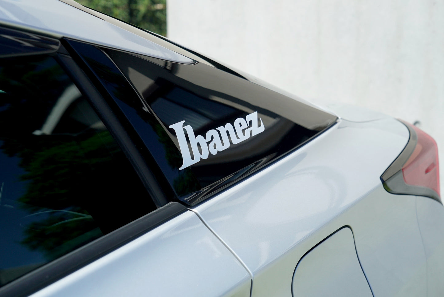 IBANEZ Sticker White Logo 230 mm x 56 mm