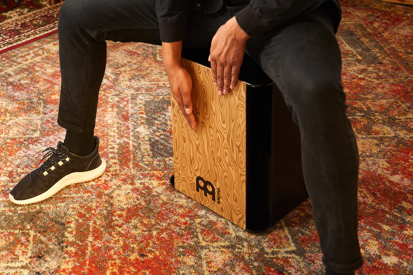 MEINL Percussion Bass Series Vertical Subwoofer Cajon - Makah-Burl