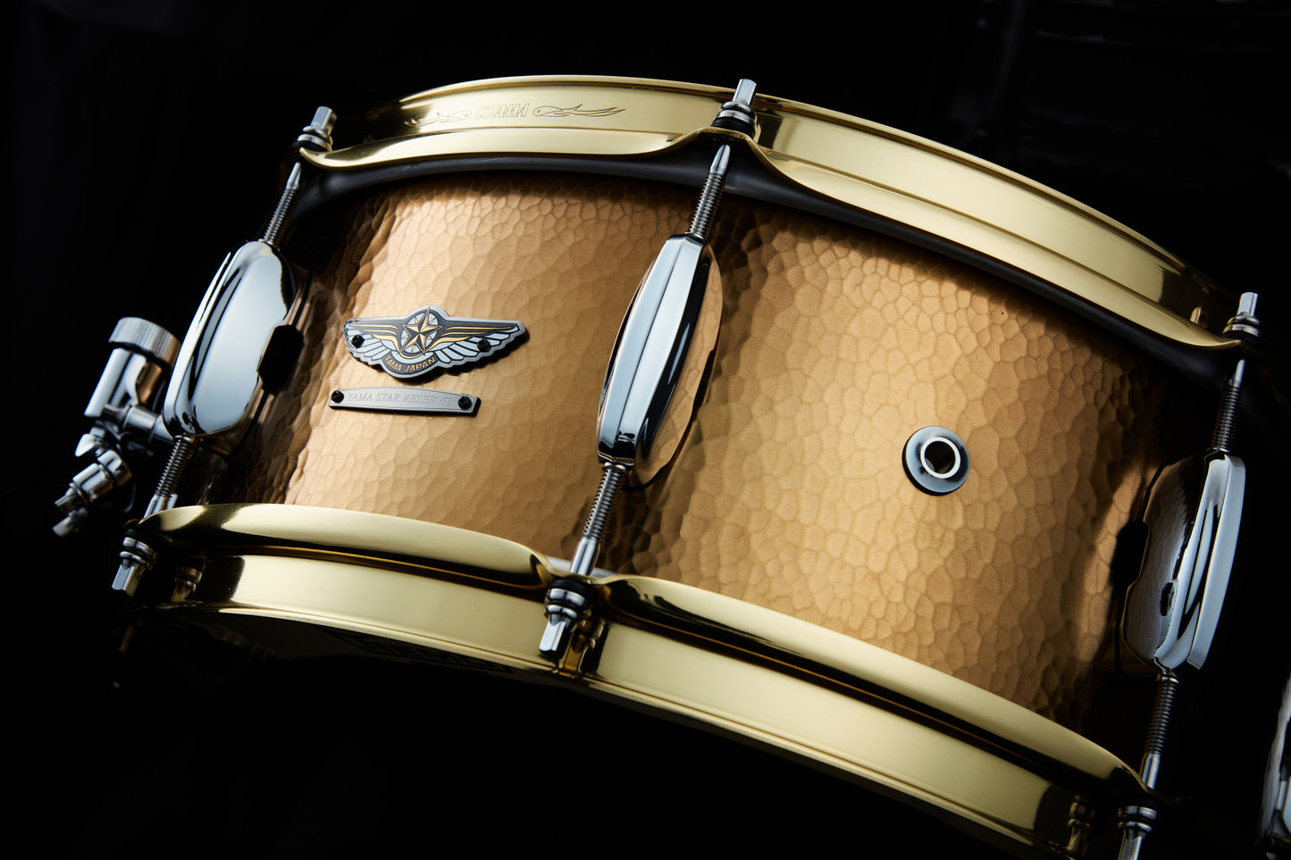 TAMA STAR Reserve Hand Hammered Brass Snare Drum 14" x 5,5"