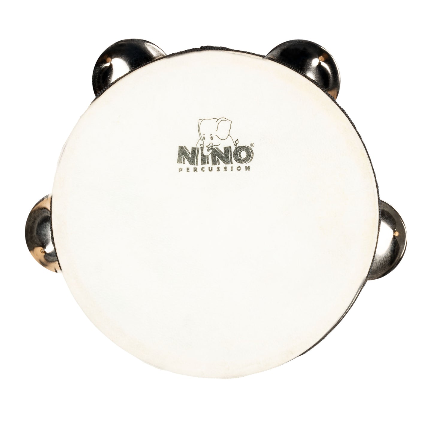 NINO Percussion Tamburin mit Kunststofffell - 6” einreihig