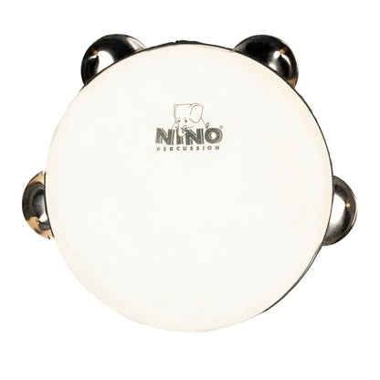 NINO Percussion Tamburin mit Kunststofffell - 6” einreihig