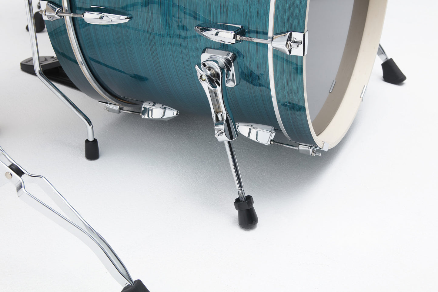 TAMA Imperialstar Drum Set 5 pcs - Hairline Blue/Chrome HW + MEINL Cymbals HCS Cymbal Kit/Stage Master Double-Braced Hardware Kit