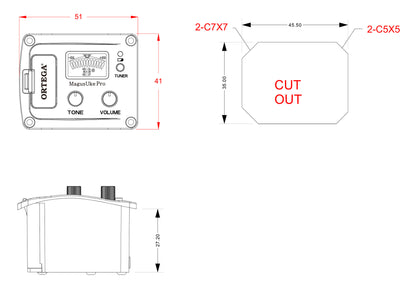 ORTEGA Ukulele Preamp System