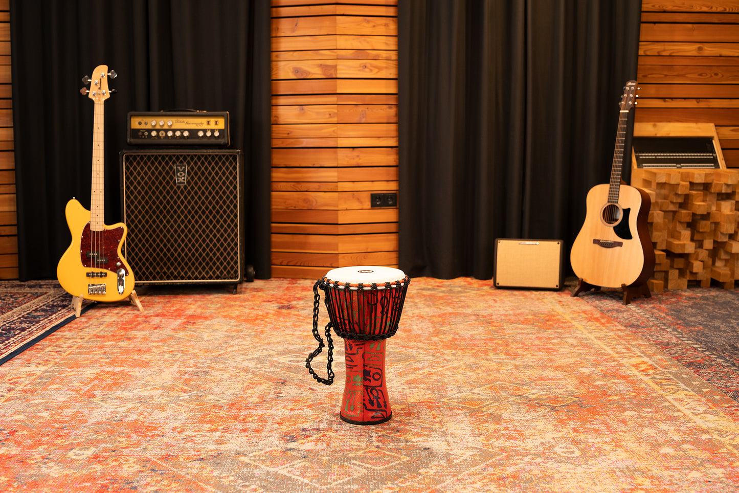 MEINL Percussion Travel Series African Djembe 8" - Pharaoh's Script