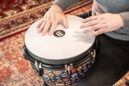 MEINL Percussion Jumbo Djembe 14" - Day Of The Dead