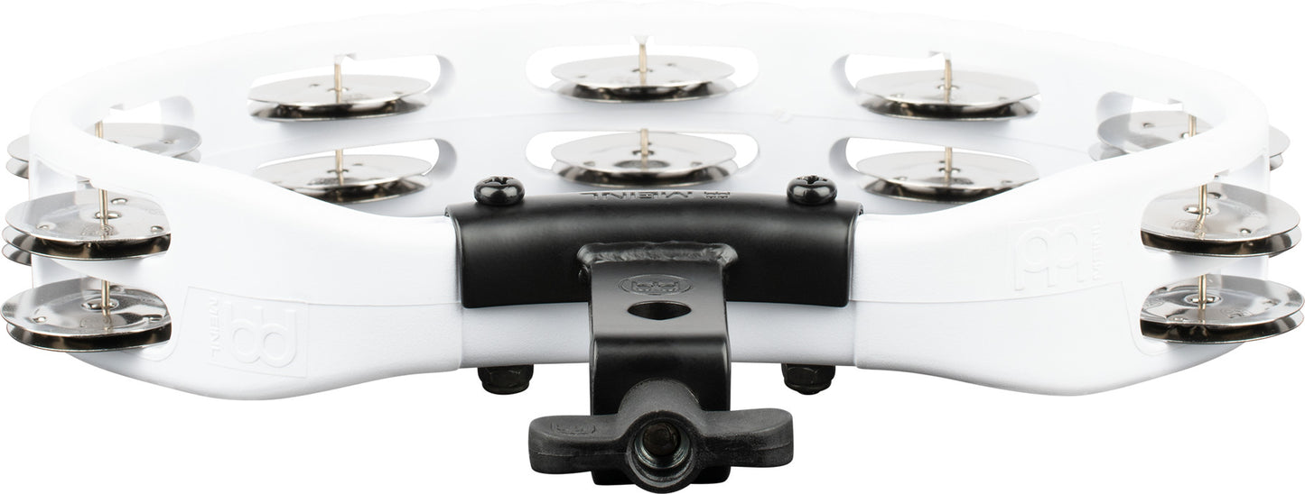 MEINL Percussion Headliner® Series Mountable Molded ABS Tambourine - White