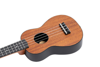 KEIKI K2 Serie Sopran Ukulele Lefty Set - Agathis / Mahogany Natural