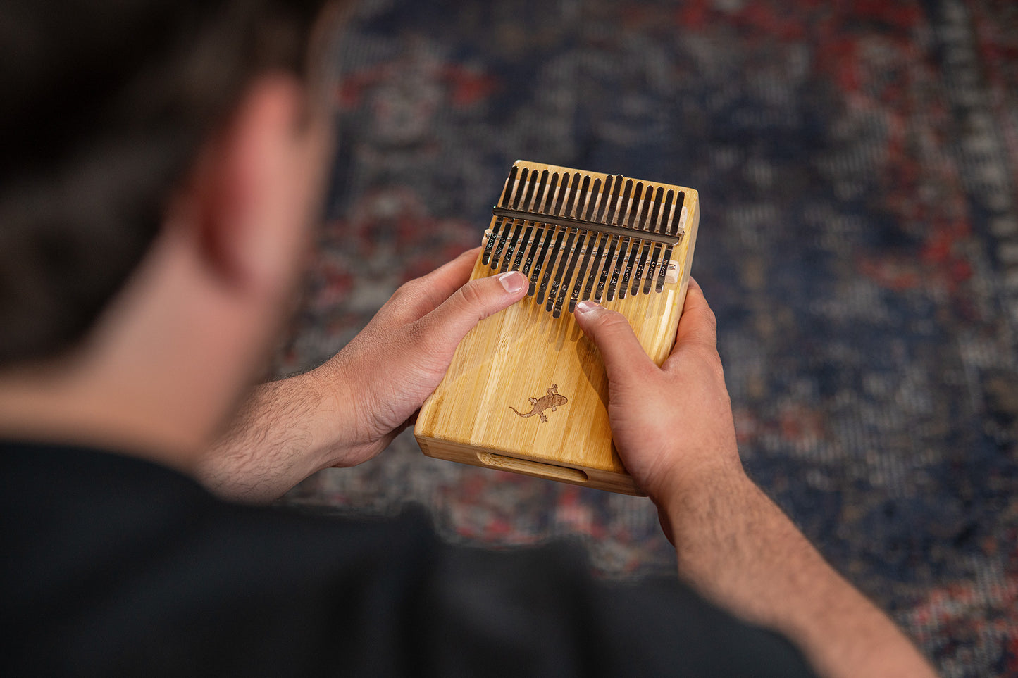 ORTEGA Lizard Series Kalimba 17 Keys - Solid Bamboo