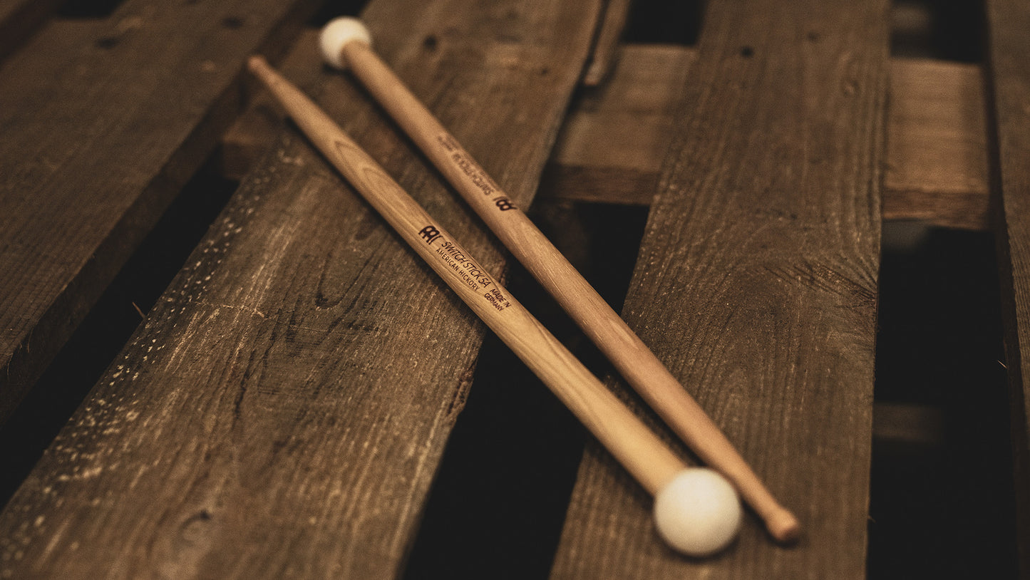 MEINL Stick & Brush Switch Stick 5A Hybrid Wood Tip Drumstick - Mallet Combo