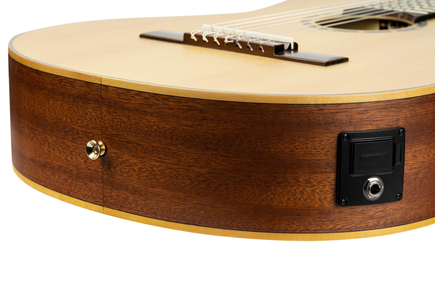 ORTEGA Family Series Pro Konzertgitarre 7 String - Massive Fichte / Sapele Natur + Bag