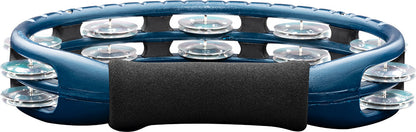 MEINL Percussion Traditional ABS Series Hand Held Molded ABS  Tambourine - Blue/Aluminum Jingles