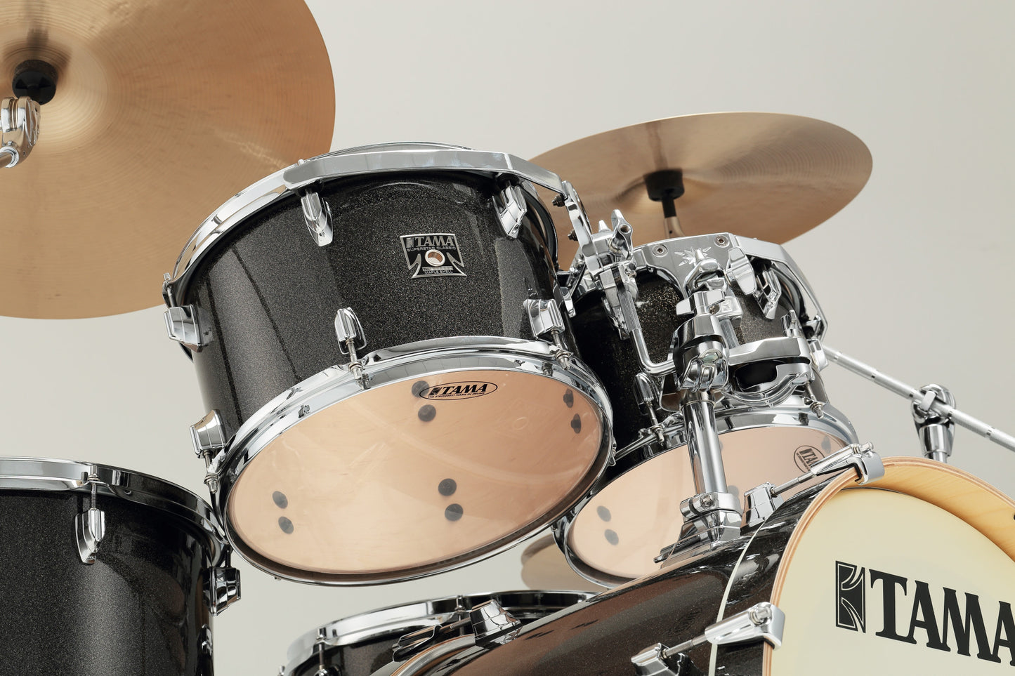 TAMA Superstar Classic Drum Set 5 pcs - Midnight Gold Sparkle/Chrome HW + SM5W Hardware Kit