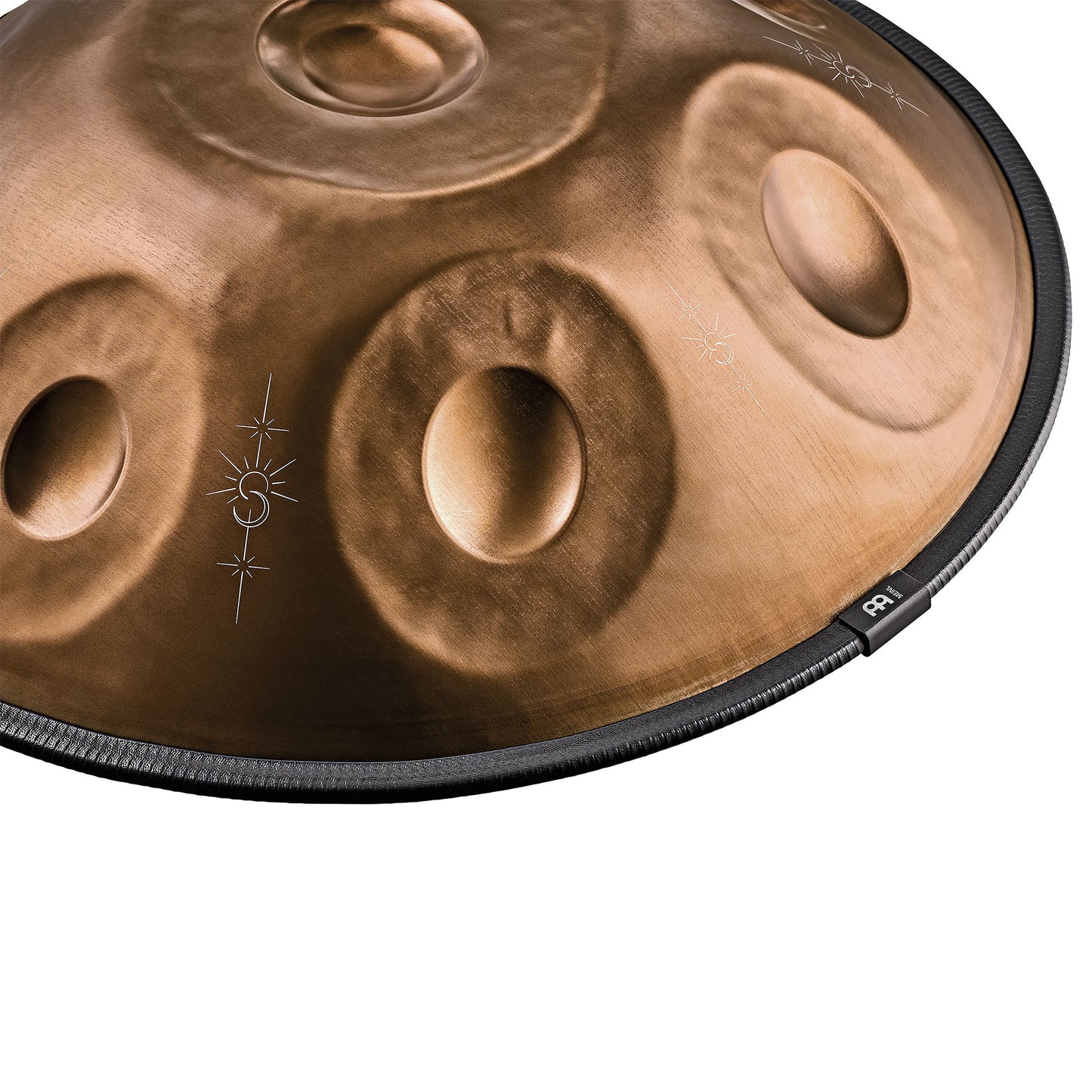 MEINL Sonic Energy Sensory Handpan, Stainless Steel, Bb2 Amara, 9 Notes, 432 Hz, Vintage copper, Engraved design