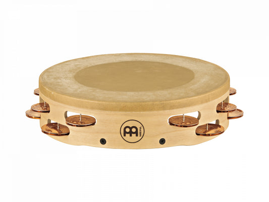 MEINL Percussion Artisan Edition Series Dual-Row Headed Wood Tambourine - 10"