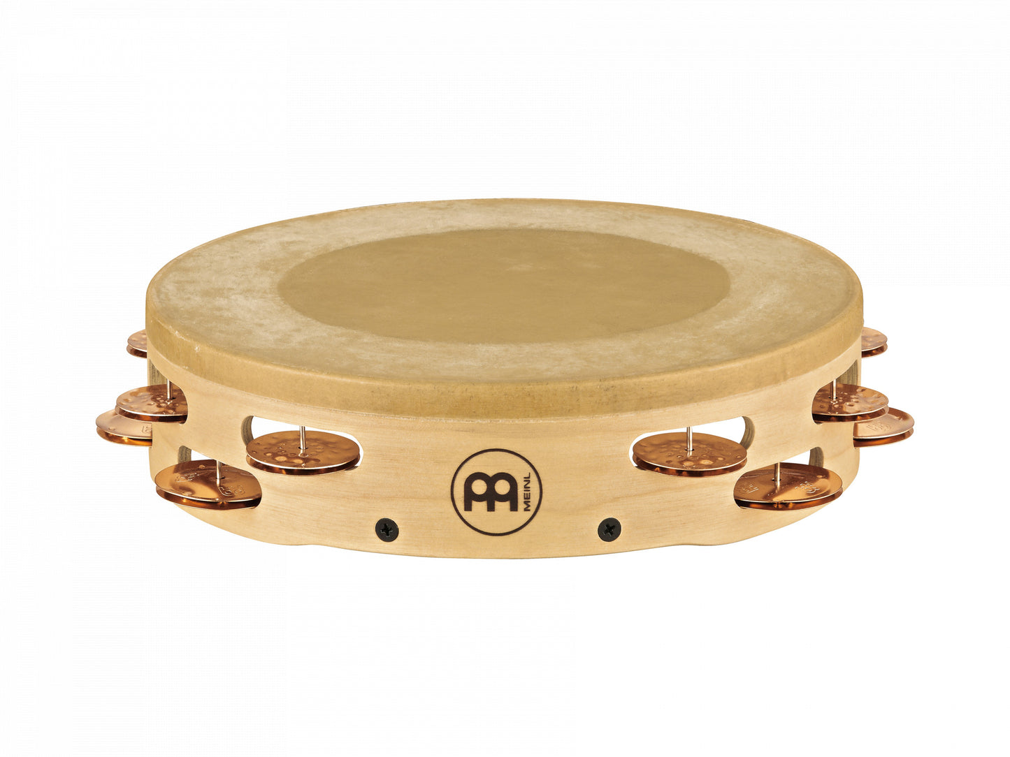 MEINL Percussion Artisan Edition Series Dual-Row Headed Wood Tambourine - 10"