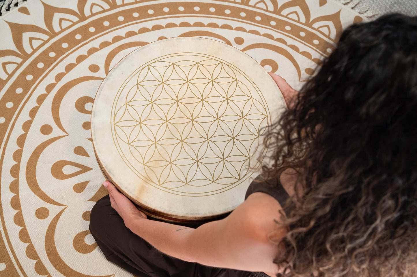 MEINL Sonic Energy 20" Flower of Life Wave Drum, goat heads