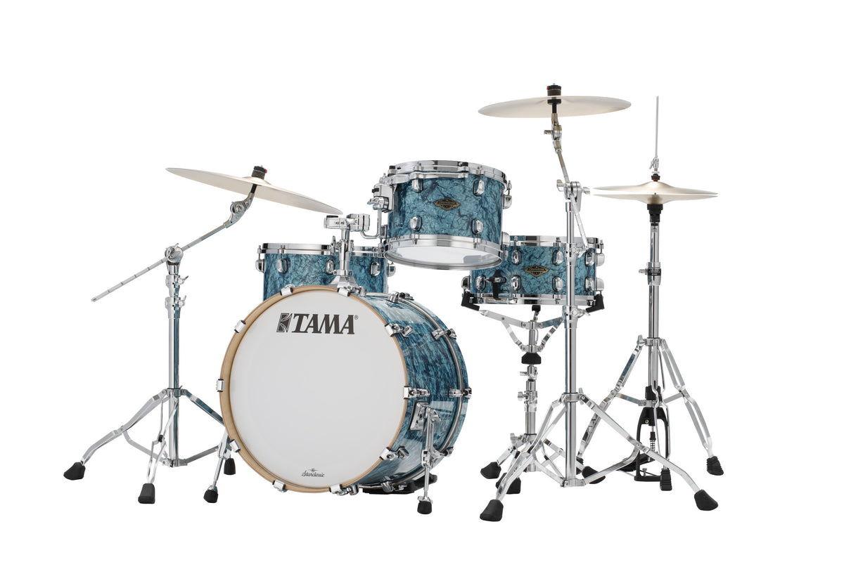 TAMA Starclassic Walnut/Birch Duracover Wrap Shell Kit 3 teilig - Turquoise Pearl/Chrom HW