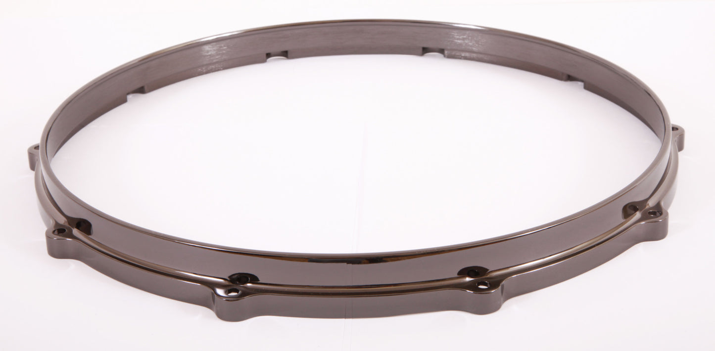 TAMA Die-Cast Hoop 14" 10-Loch - Black Nickel Batter Side