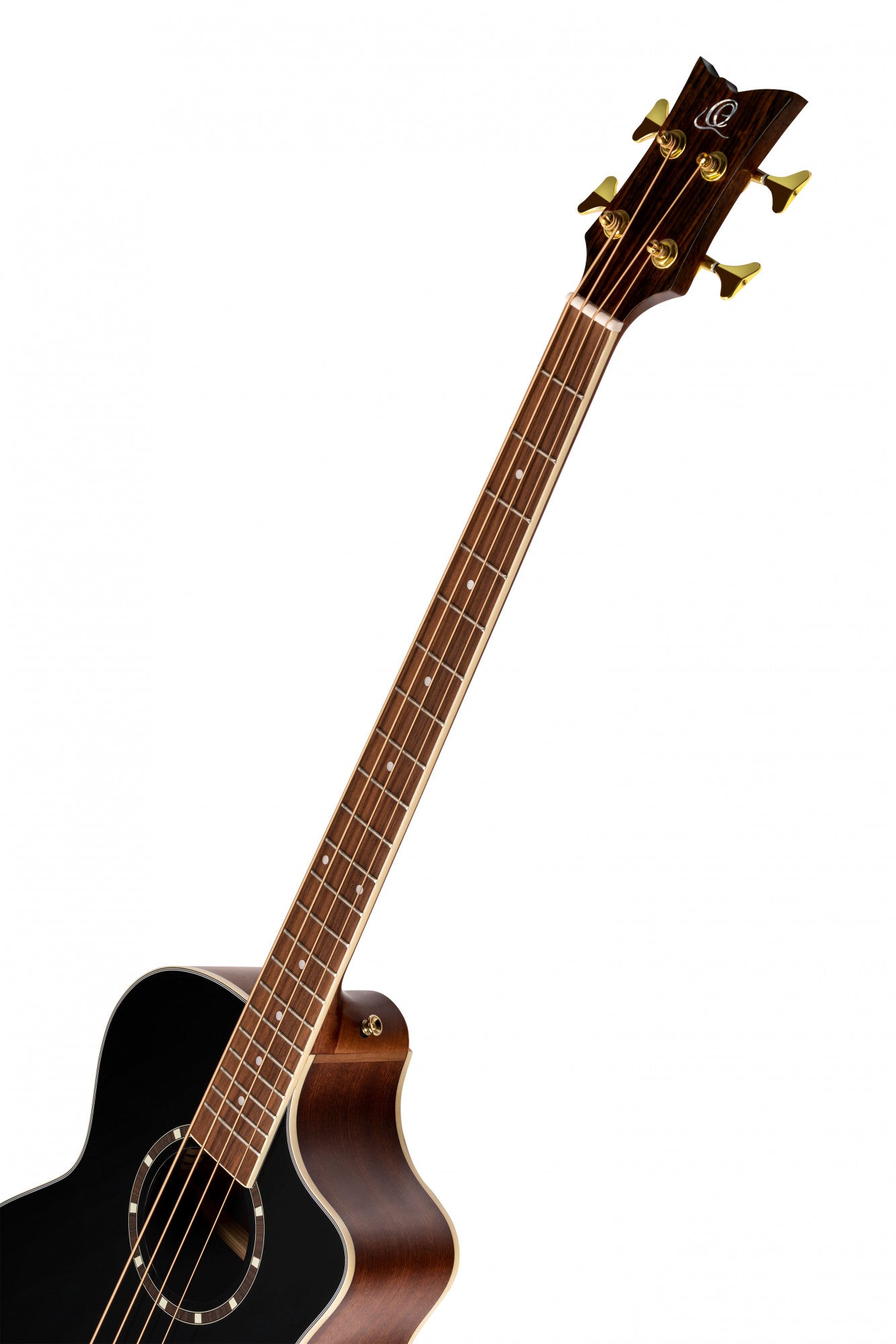 ORTEGA Deep Series 8 Medium Scale Acoustic Bass 4 String - Spruce / Mahogany Black