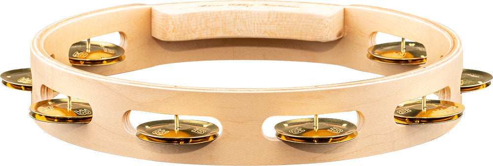 MEINL Percussion Artisan Edition Series Single-Row Wood Tambourine - 10"
